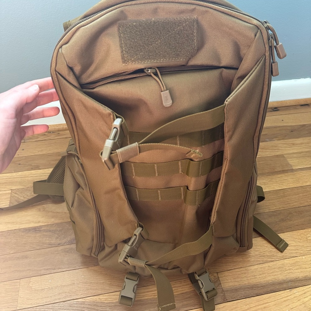 Men's Brown Tactical Backpack